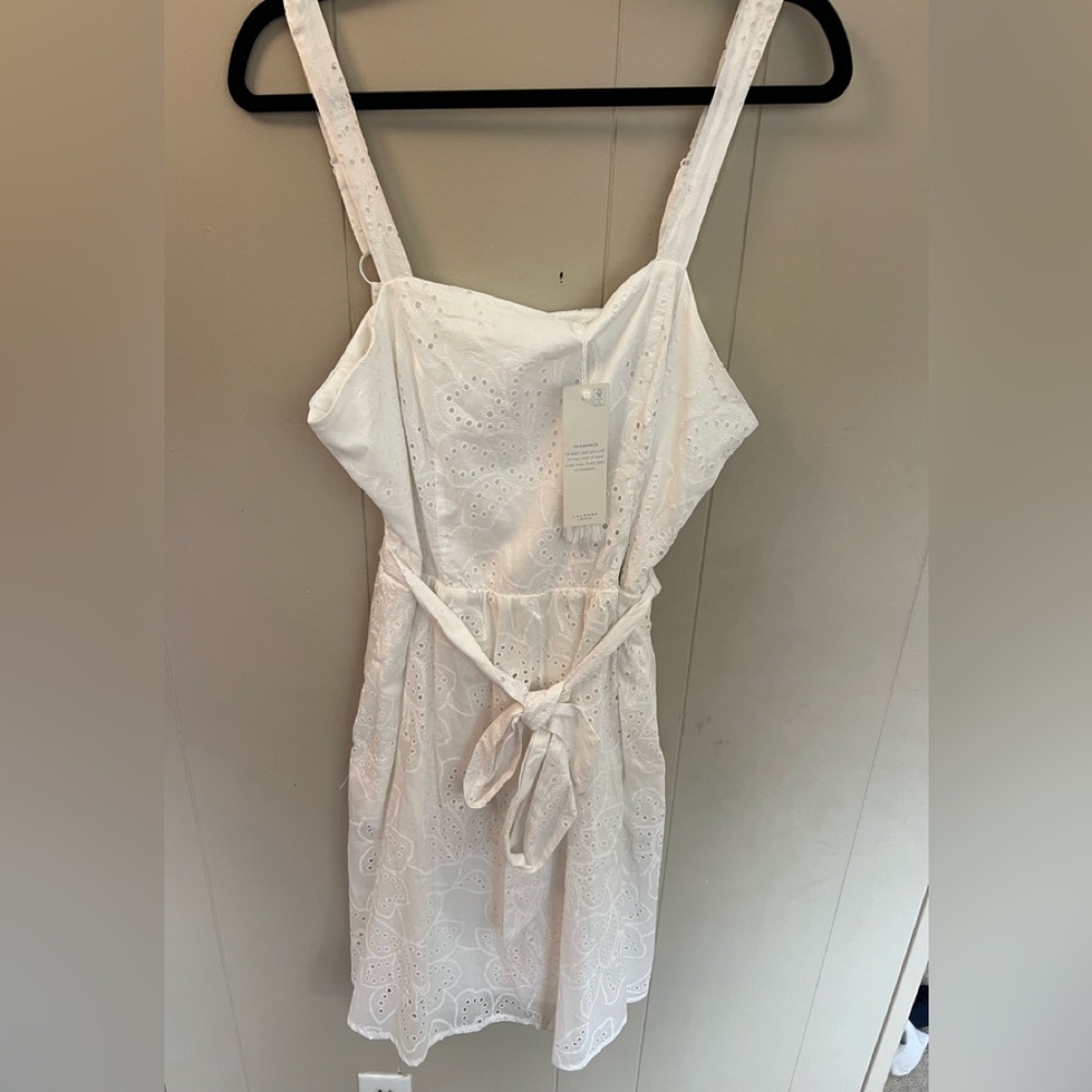 Calypso St. Barth Ivory Eyelet Dress